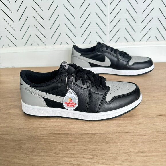 ✨Nike Air Jordan 1 Low OG Shadow Sz 8 Men's Shoes Sneakers Black Gray CZ0790-003 - Picture 2 of 10